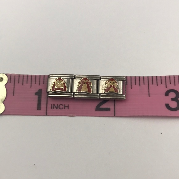 3 Vintage Italian Charms Monkeys - Picture 6 of 7